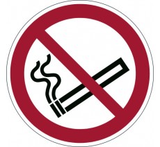 Pictogramme " Interdiction de fumer " de marquage au sol