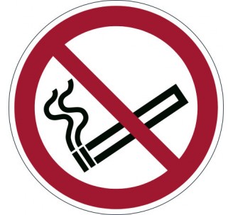 Pictogramme " Interdiction de fumer " de marquage au sol