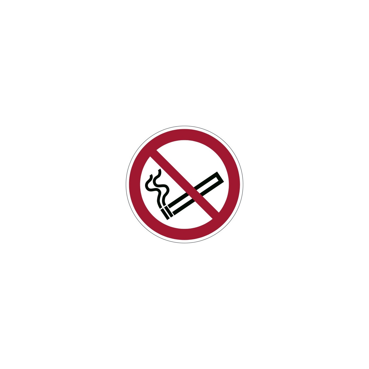 Pictogramme " Interdiction de fumer " de marquage au sol