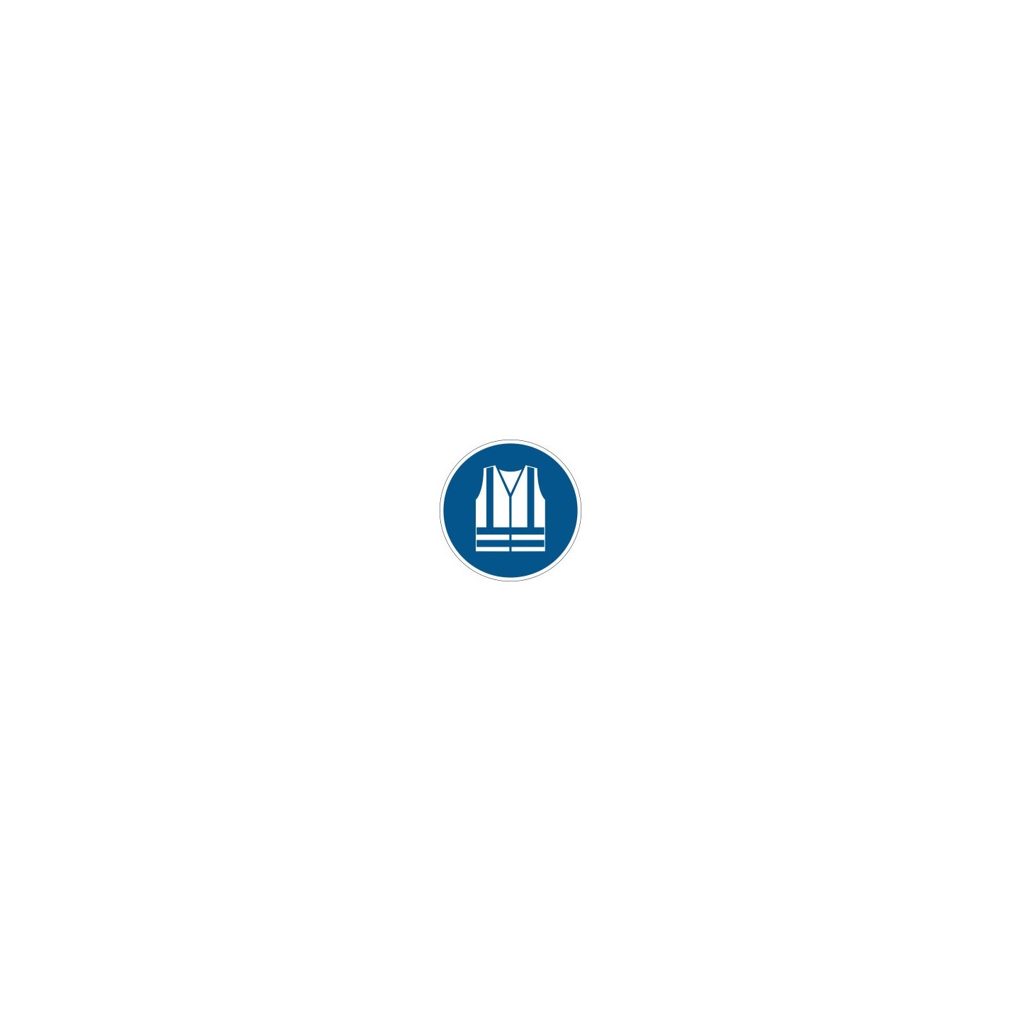 Pictogramme " Gilet de sécurité obligatoire " de marquage au sol