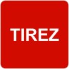 Plaque porte alu brossé picto carré tirez