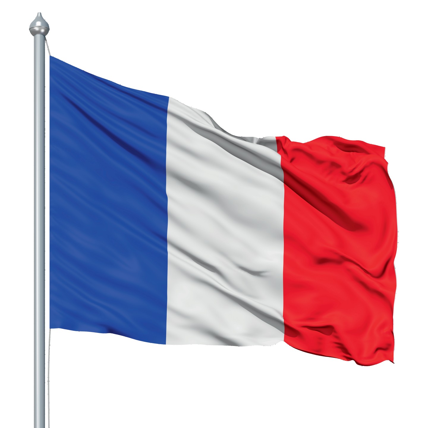Le Pavillon Français livré prêt à hisser