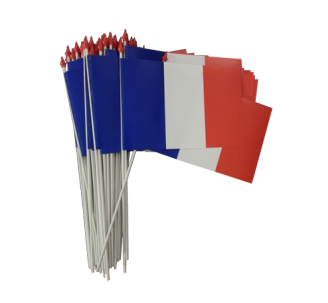 Les drapeaux à agiter , matière indéchirable