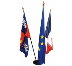 Lot de 3 drapeaux de Mairie