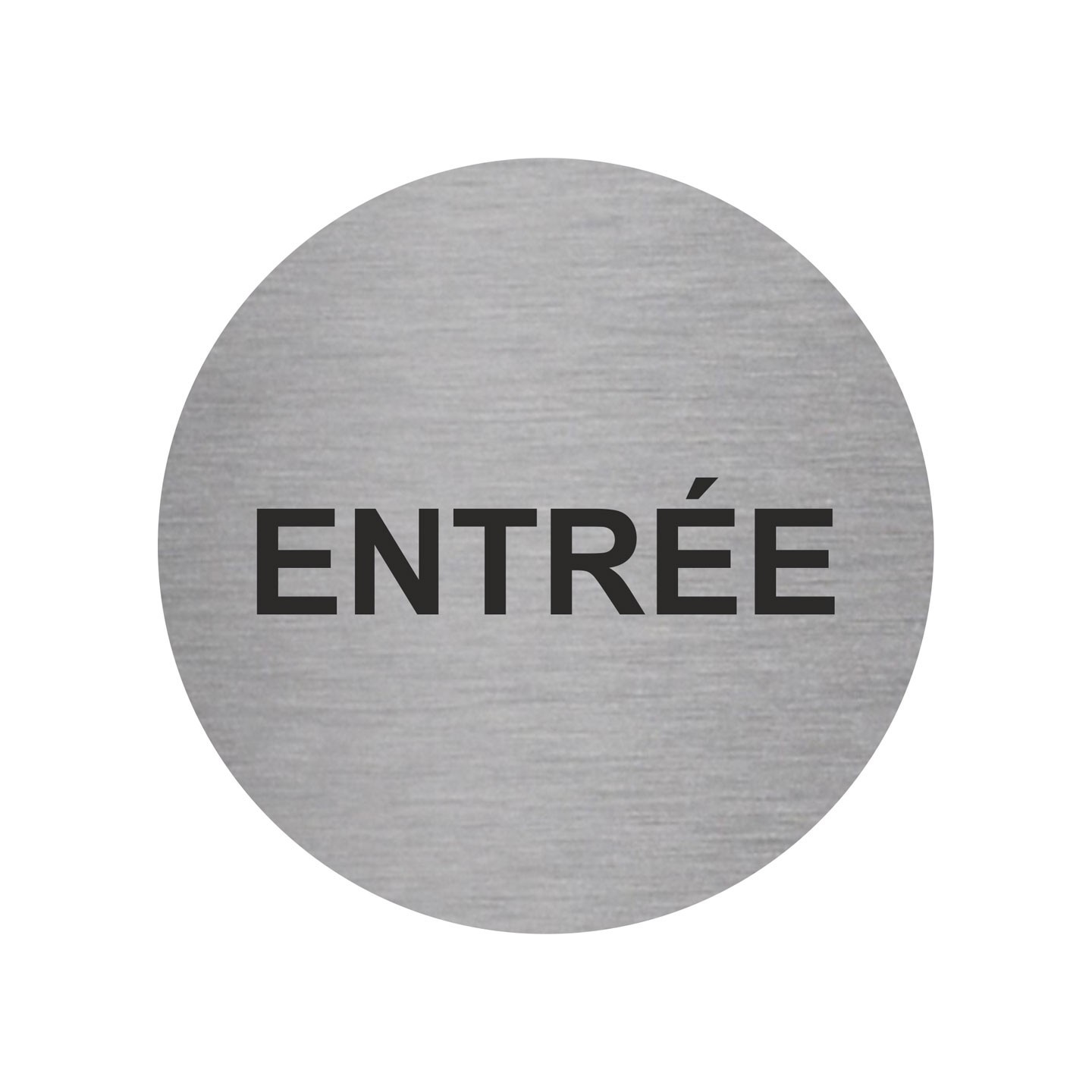 Plaque porte alu ou pvc rond entrée