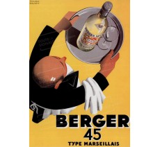 Plaque publicité vintage "Berger 45"