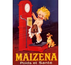 Plaque publicité vintage "Maizena"