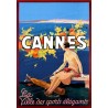 Plaque publicité  " Cannes Ville des sports élégants   "