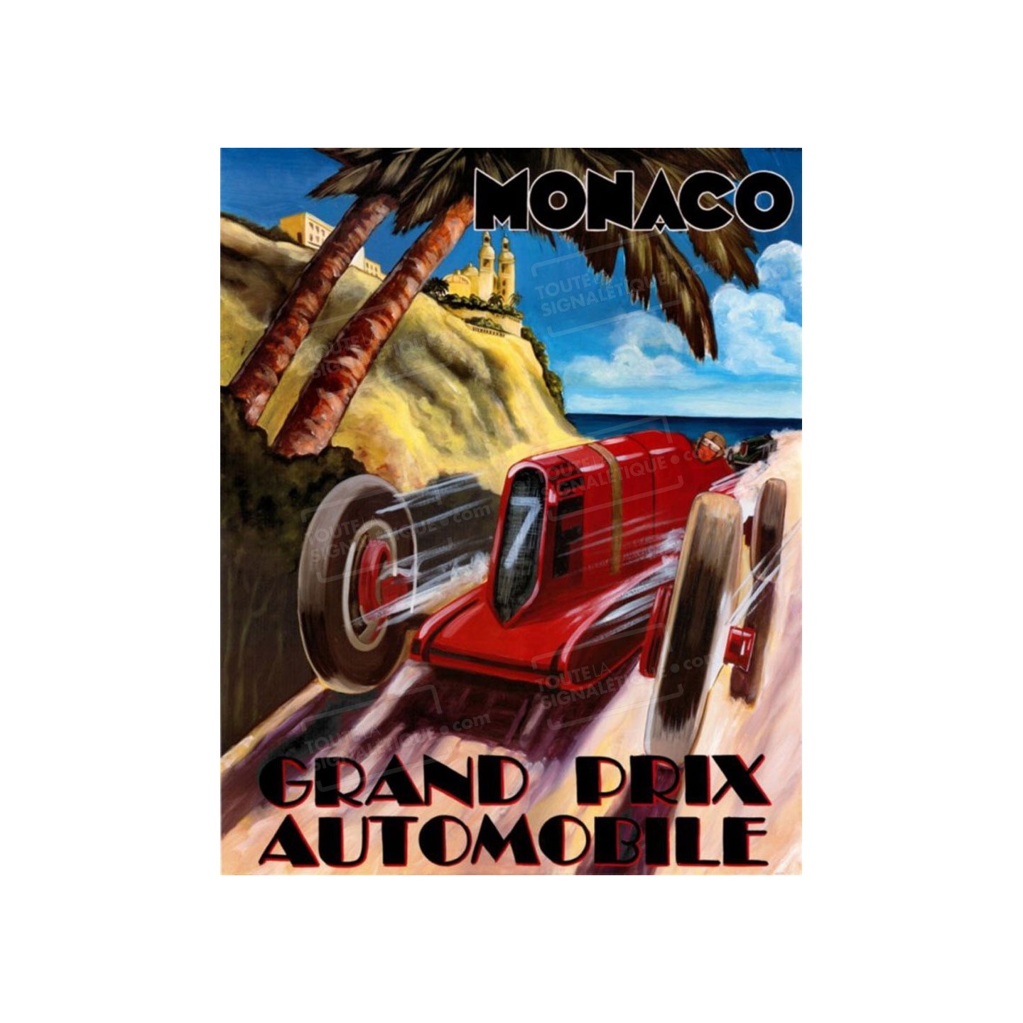 Plaque publicité " GPAuto Monaco "