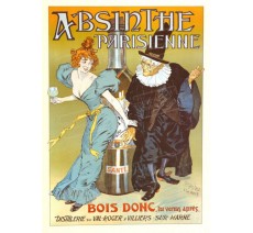 Plaque publicité vintage "Absinthe parisienne"