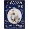 Plaque publicité  " Savon de la tulipe  "