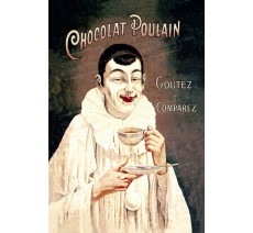 Plaque publicité vintage "Chocolat Poulain"