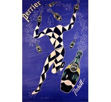 Plaque publicité vintage "Perrier silhouette"