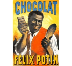 Plaque publicité vintage "Chocolat Félix Potin"