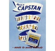 Plaque publicité vintage "Capstan"