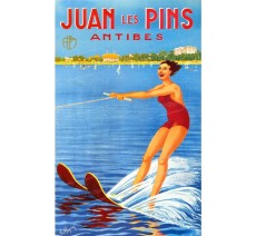 Plaque publicité vintage "Juan les Pins"