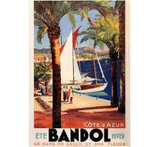 Plaque publicité vintage "Bandol"