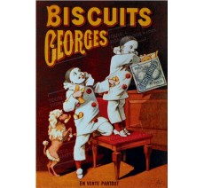 Plaque publicité vintage "Biscuits Georges"