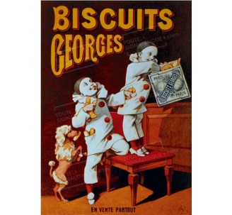 Plaque publicité " Biscuits Geoges "