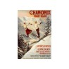 Plaque publicité  " Chamonix Mont Blanc  "