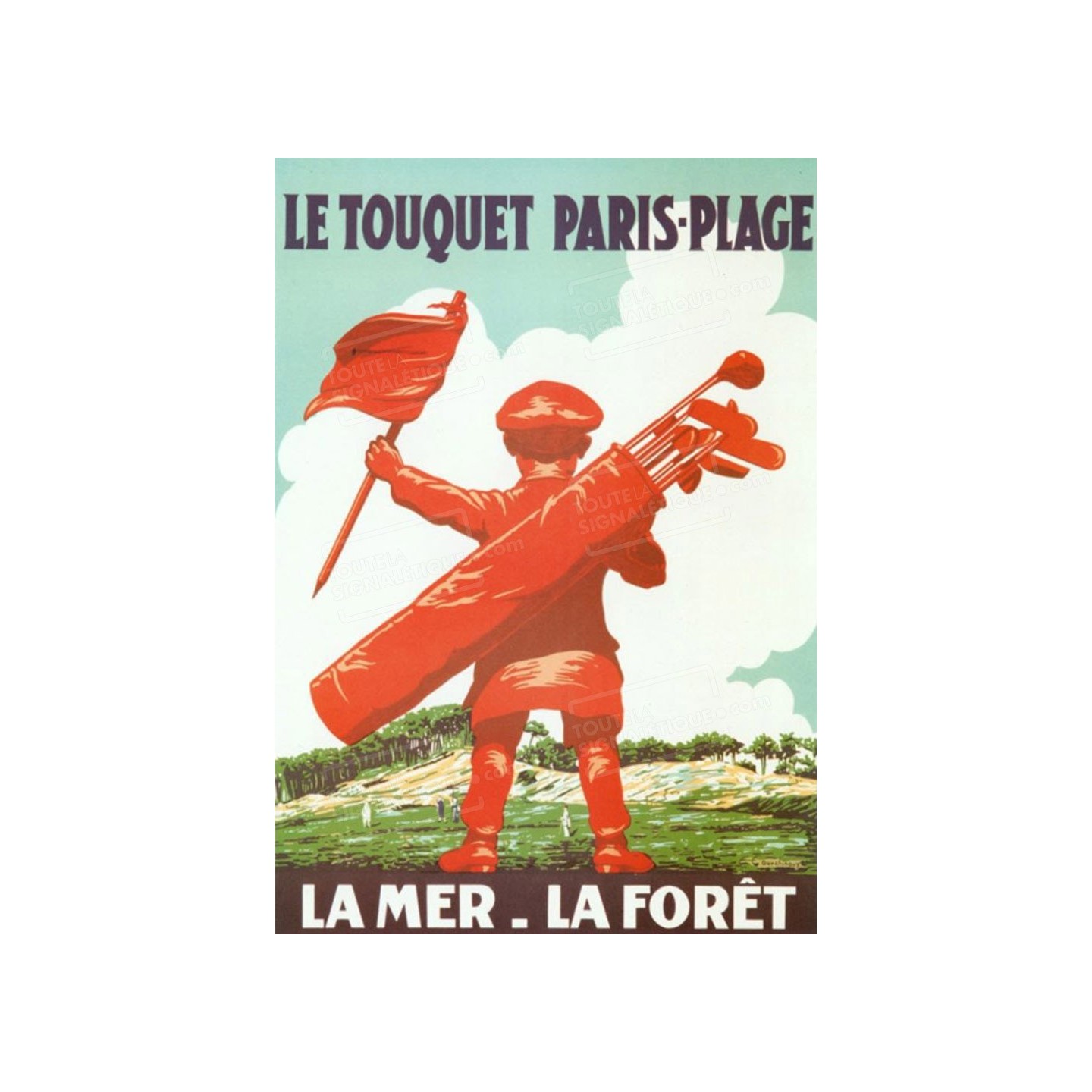 Plaque publicité    "Le Touquet Paris Plage "