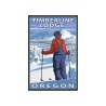 Publicité Vintage  "Timberline Lodge" sur plaque alu