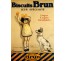 Publicité Vintage "Biscuits Brun" sur plaque alu