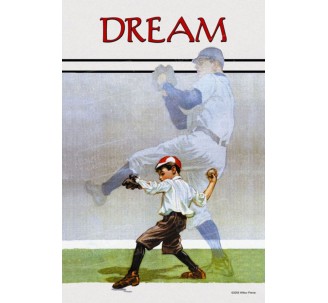 Publicité Vintage "Dream" sur plaque alu