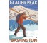 Publicité Vintage "Glacier Peak" sur plaque alu
