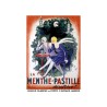 Publicité Vintage  "Menthe pastille" sur plaque alu