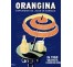 Publicité Vintage "Orangina Naranja" sur plaque alu