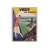Publicité Vintage  "Vichy ses sources" sur plaque alu