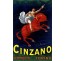 Publicité Vintage "Cinzano" sur plaque alu