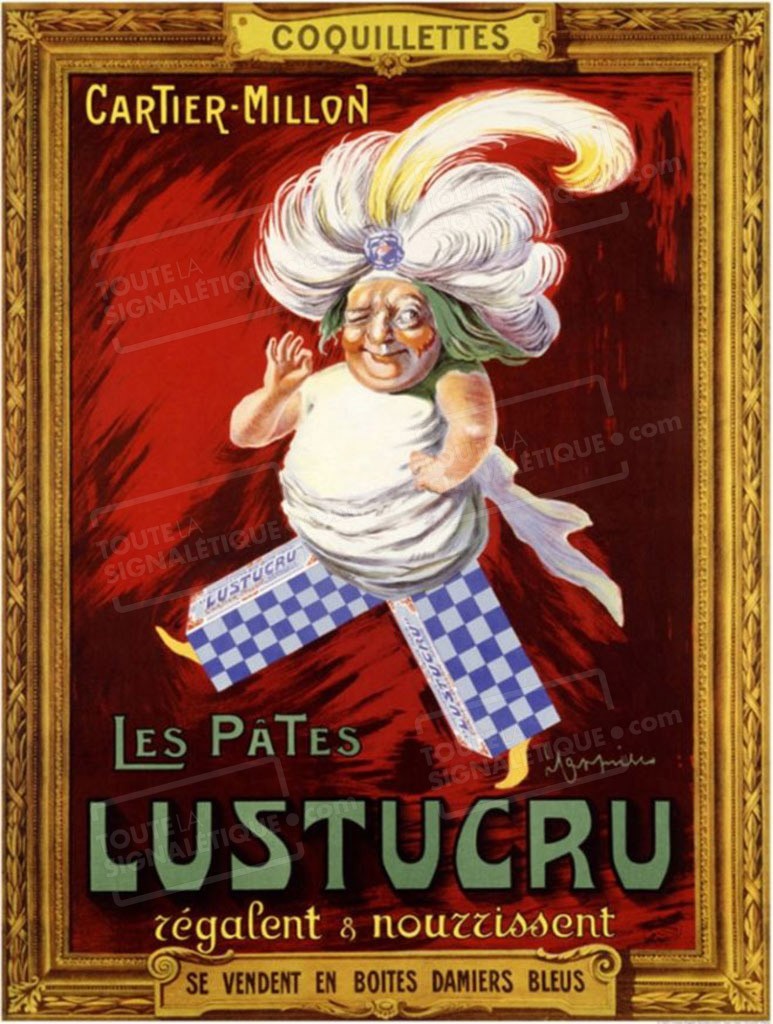 LUSTUCRU Cartier-Millon Grenoble  *ANCIENNE PUBLICITE AD 1931  N° 443 