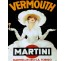 Publicité Vintage "Vermouth Martini" sur plaque alu