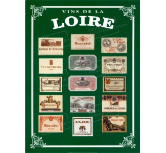 Publicité Vintage "Vins de Loire" sur plaque alu