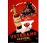 Publicité Vintage "Veterano" sur plaque alu