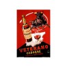 Publicité Vintage  "Veterano" sur plaque alu