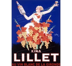 Publicité Vintage "Kina Lillet" sur plaque alu