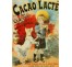 Publicité Vintage "Cacao Lacté" sur plaque alu