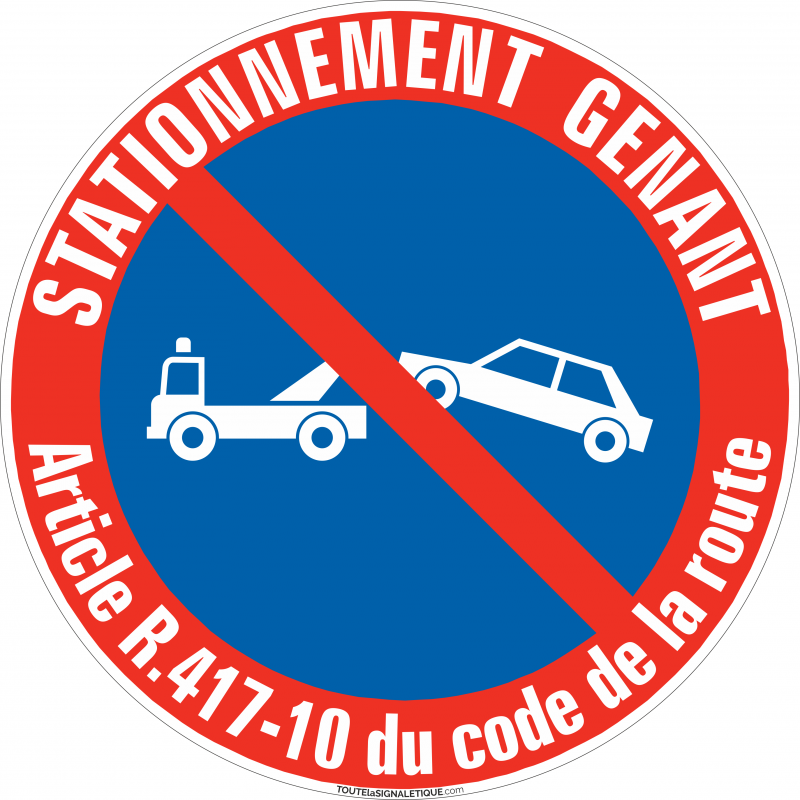 Achat de pictogramme stationnement interdit pour signalétique pro