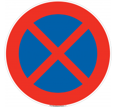 Panneau Arrêt et stationnement interdit