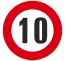 Panneau Limitation 10km/h