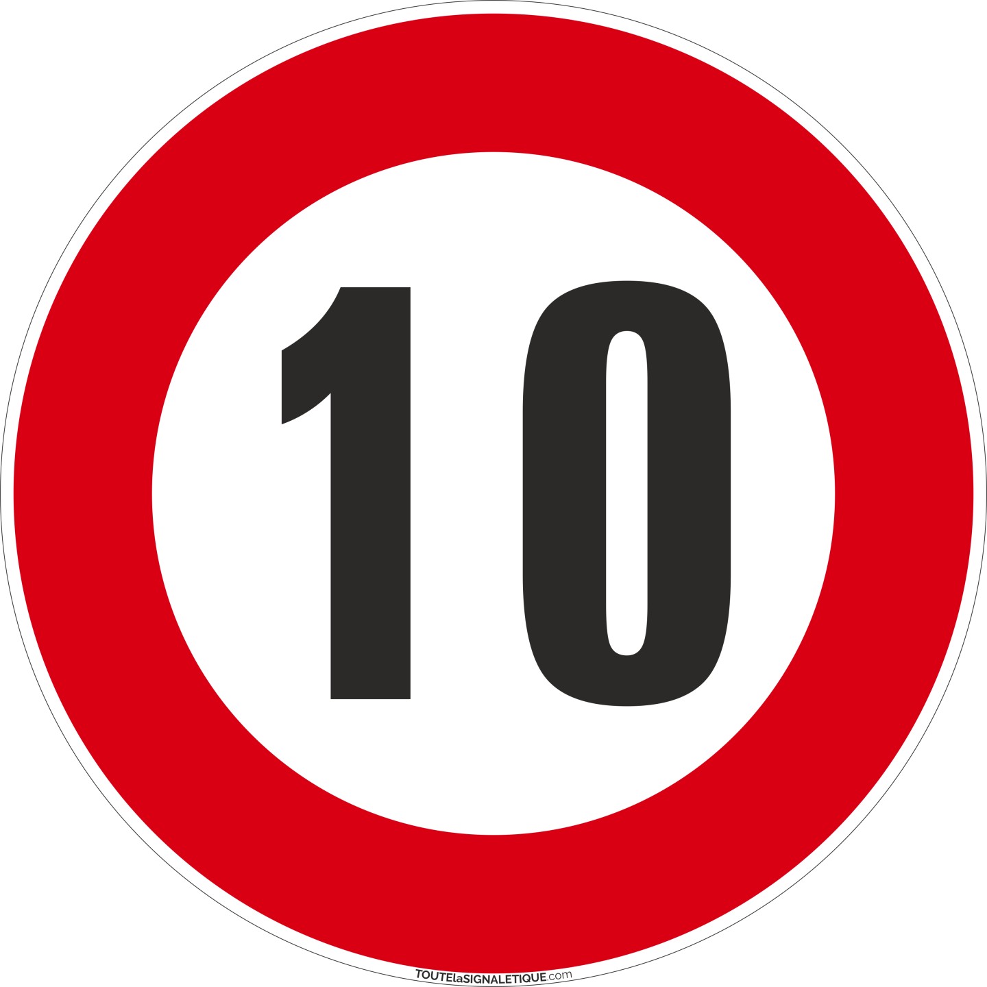 Panneau Limitation 10km/h