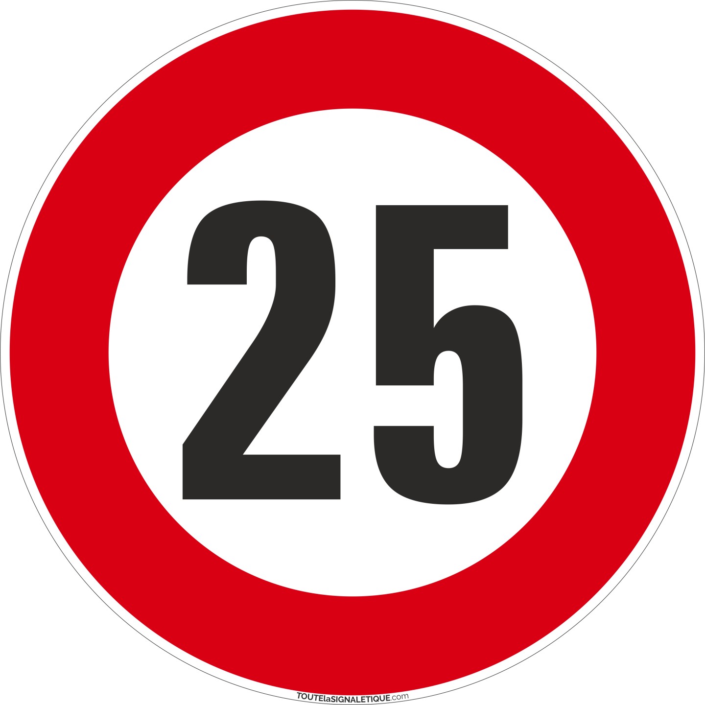 Panneau  Limitation 25km/h