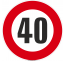 Panneau Limitation 40km/h