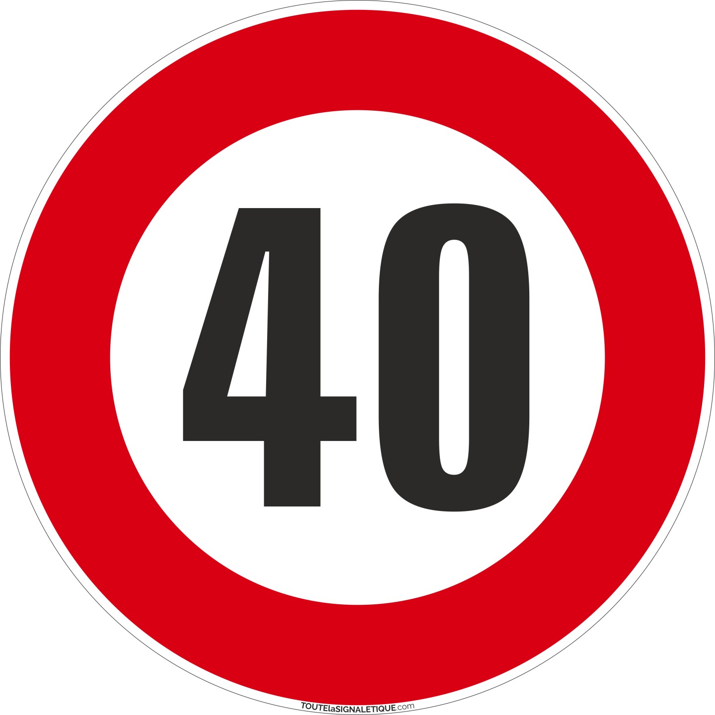 Panneau Limitation 40km/h