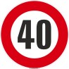 Panneau Limitation 40km/h