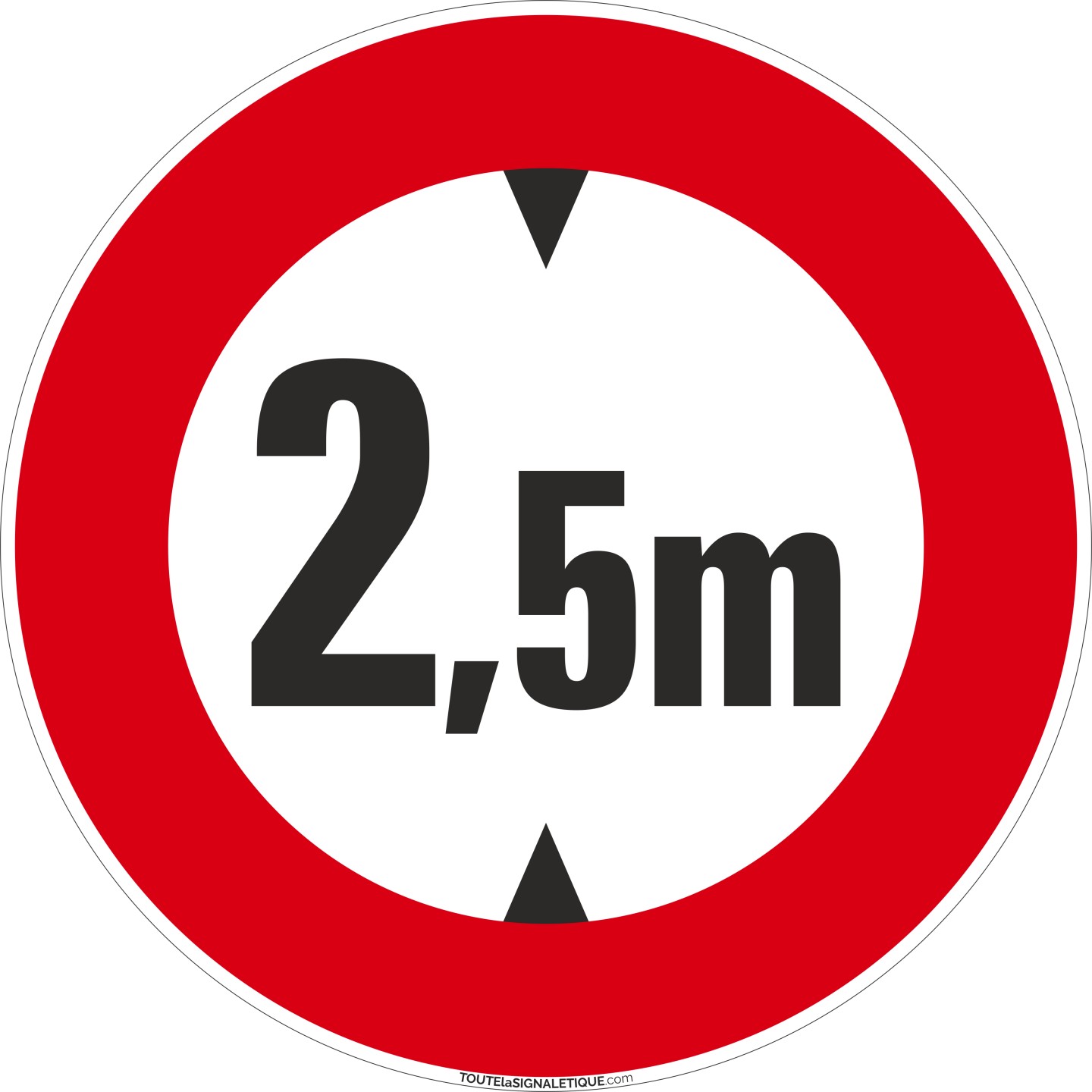 Panneau Hauteur 2,5m maxi