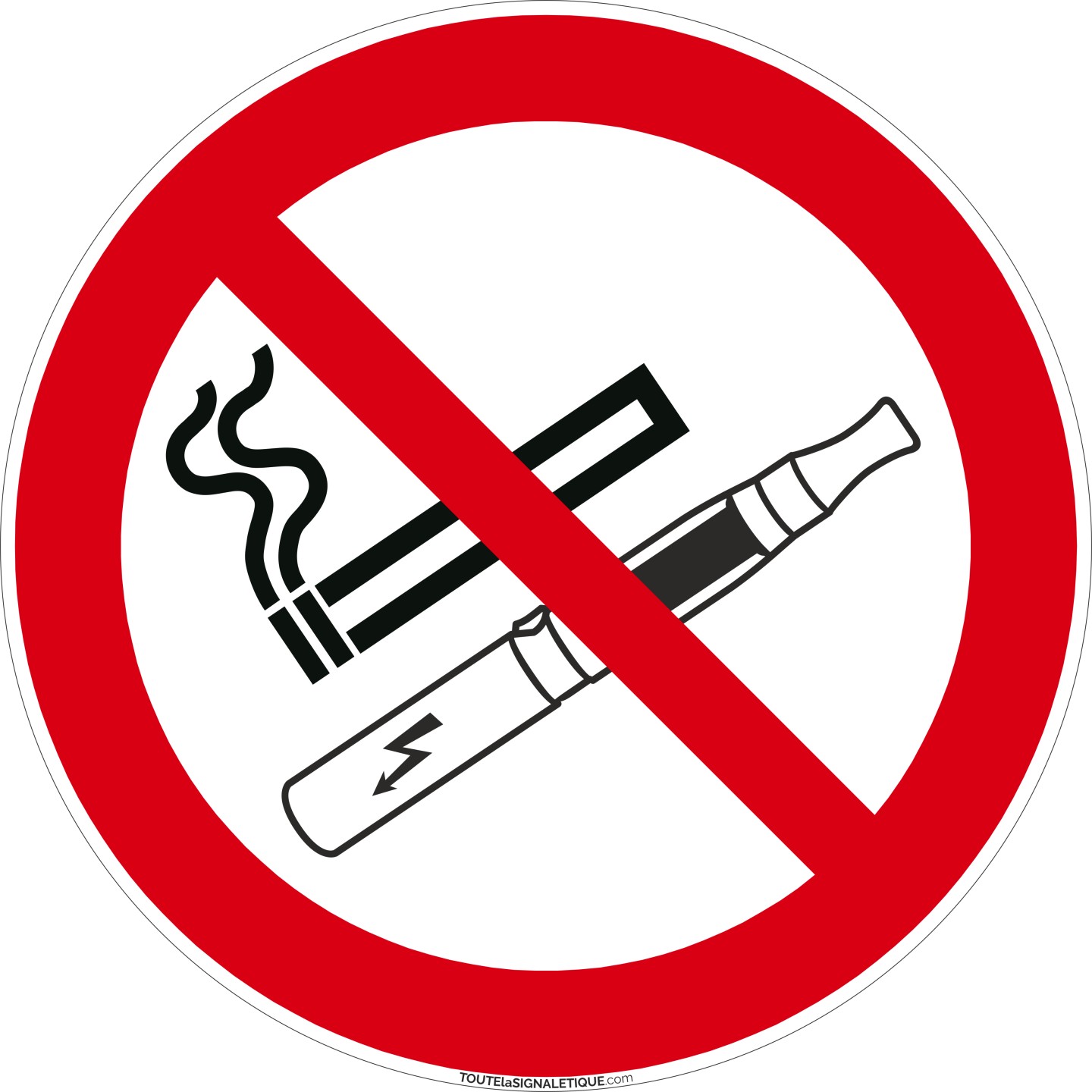 Panneau Défense de fumer et de vapoter